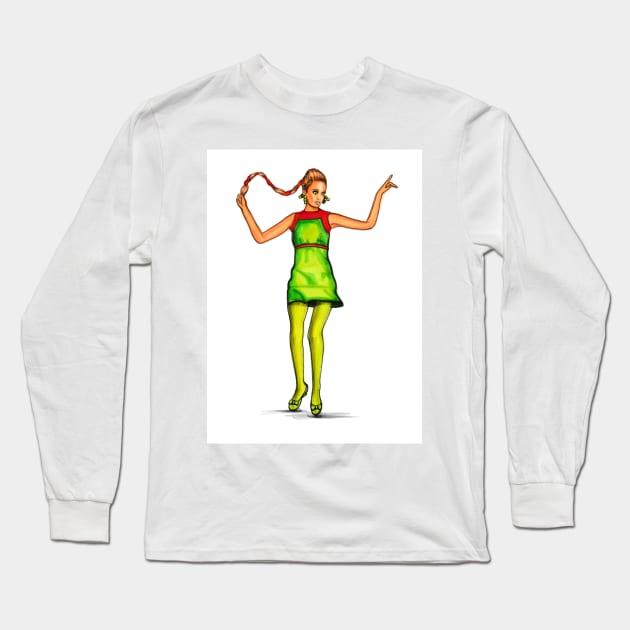 Twiggy Long Sleeve T-Shirt by Svetlana Pelin